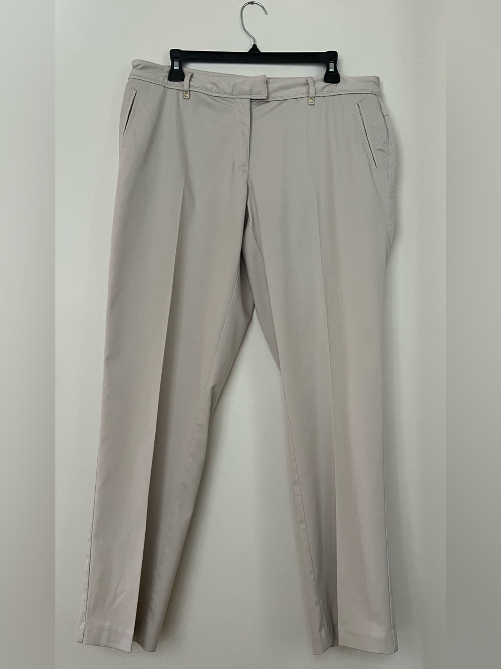 Lady Hagen Light Taupe Women's Pleated Trousers